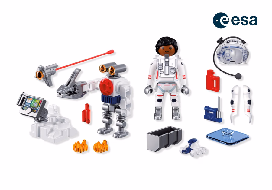 ESA: Astronaut met robot