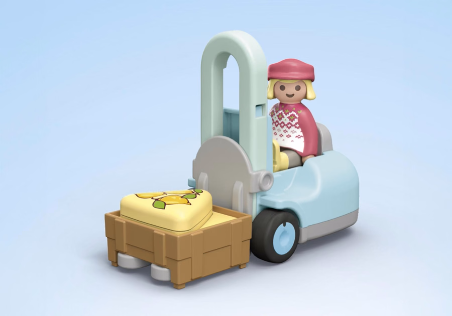 JUNIOR: Biologische marktkraam & heftruck