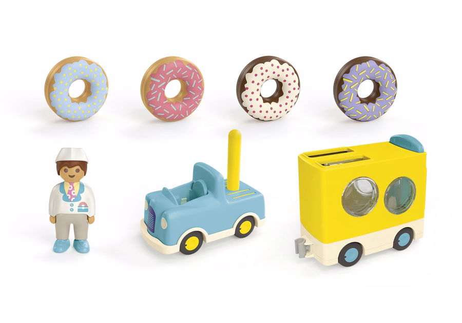 JUNIOR: Gekke donuttruck met stapel- en sorteerfunctie