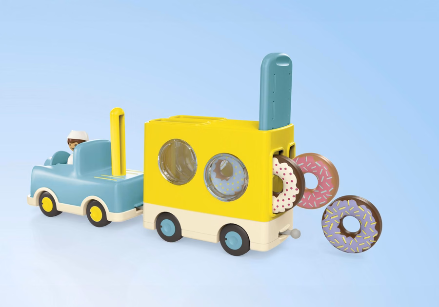 JUNIOR: Gekke donuttruck met stapel- en sorteerfunctie