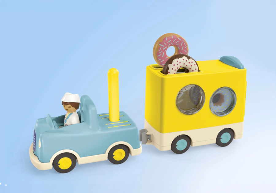 JUNIOR: Gekke donuttruck met stapel- en sorteerfunctie