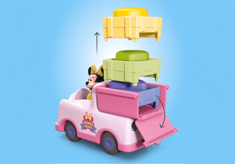 JUNIOR & Disney: Minnie Mouse's fruitwagen met kleursorteerfunctie