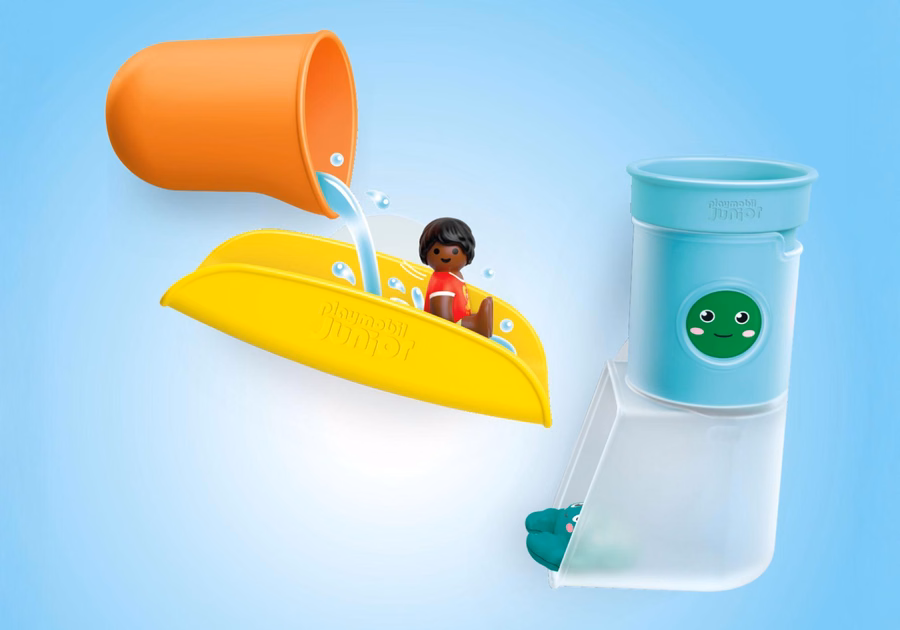 JUNIOR AQUA: Giet- en speelwatertank met glijbaan