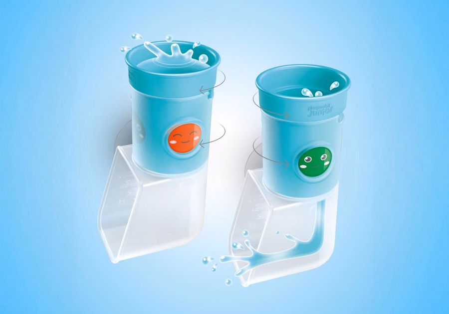 JUNIOR AQUA: Giet- en speelwatertank met glijbaan