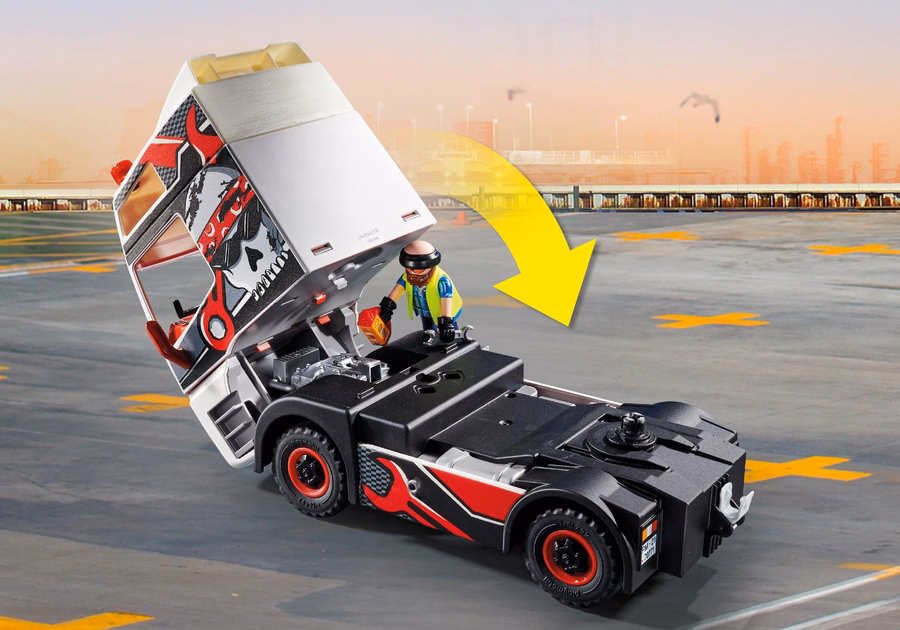Vrachtwagen met laadcontainer